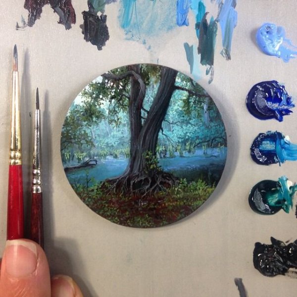 Живописные миниатюры Дины Бродски