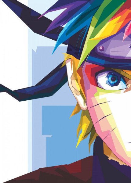 Картина Наруто на холсте