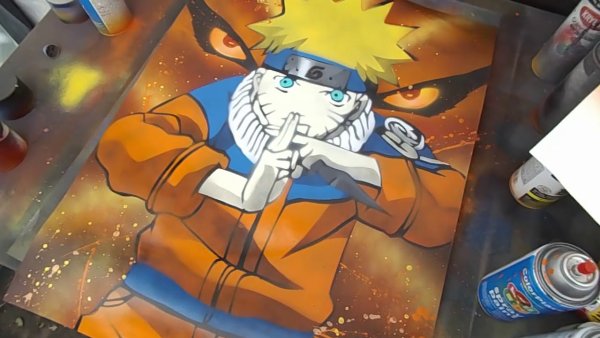 Наруто красками