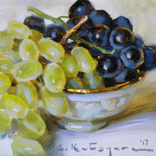 Елена Кацура живопись фрукты