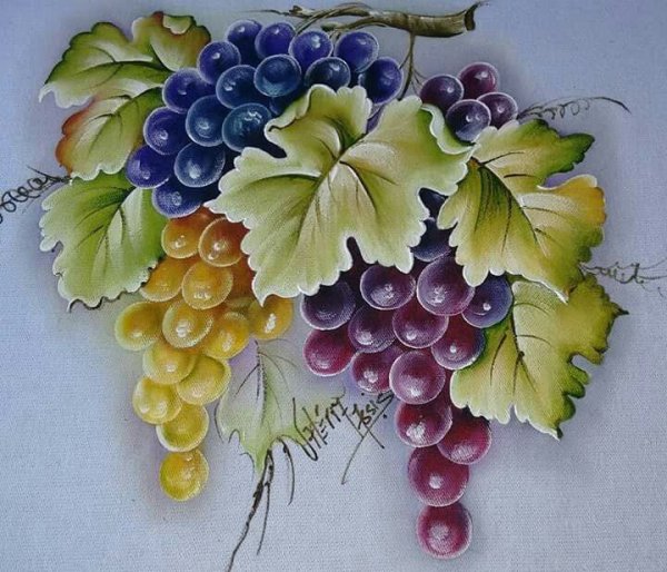 Роспись Виноградная лоза