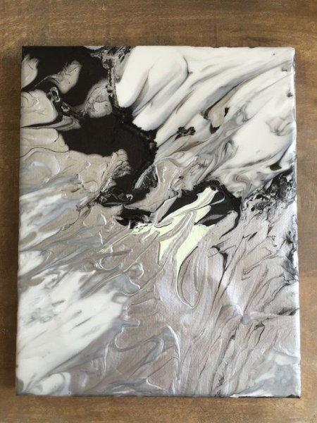 Мраморная живопись акрилом