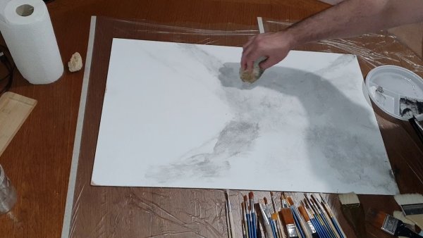 Абстракция спиртовыми чернилами