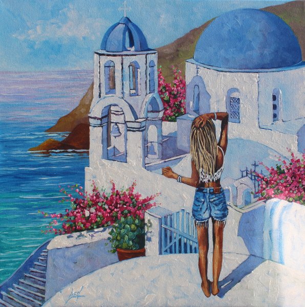 Картины острова Санторини