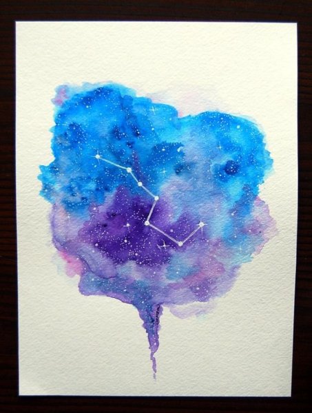 Созвездия акварель