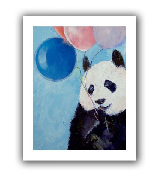 Панда акрилом на холсте