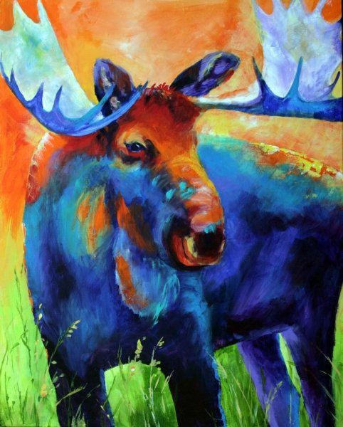 Животные акварелью