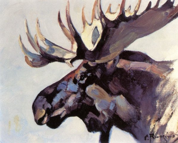 Лось портрет