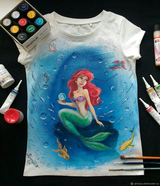 Роспись по ткани акриловыми красками