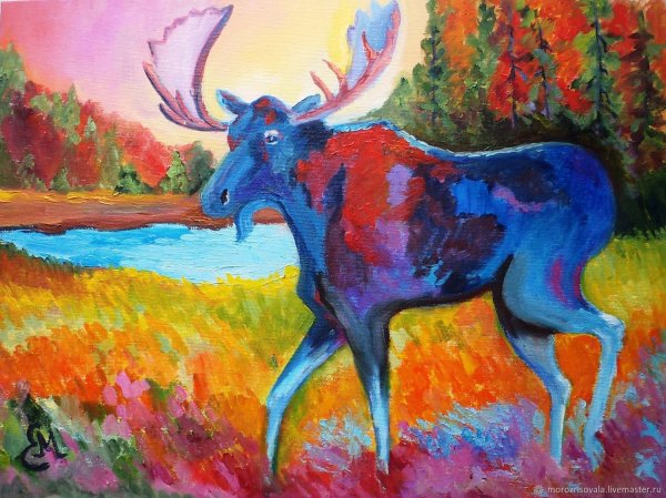 Картина Лось хозяин леса