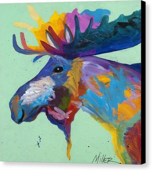 Лось акрилом