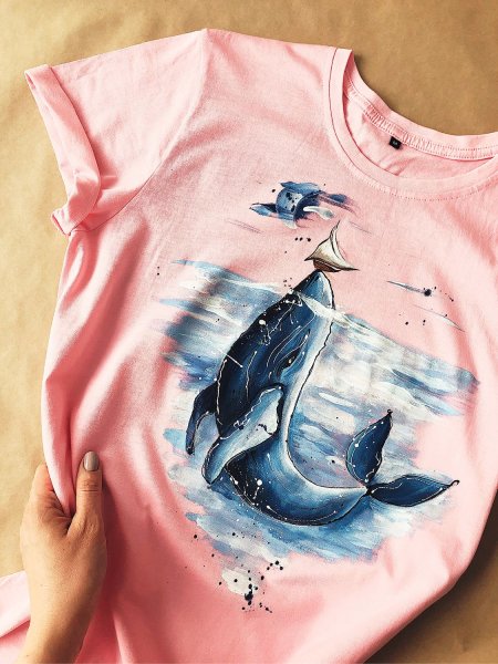 Одежда расписанная акриловыми красками