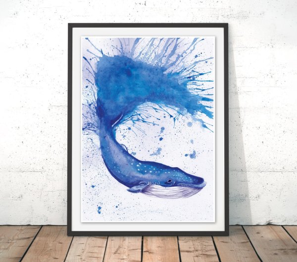 Кит красками