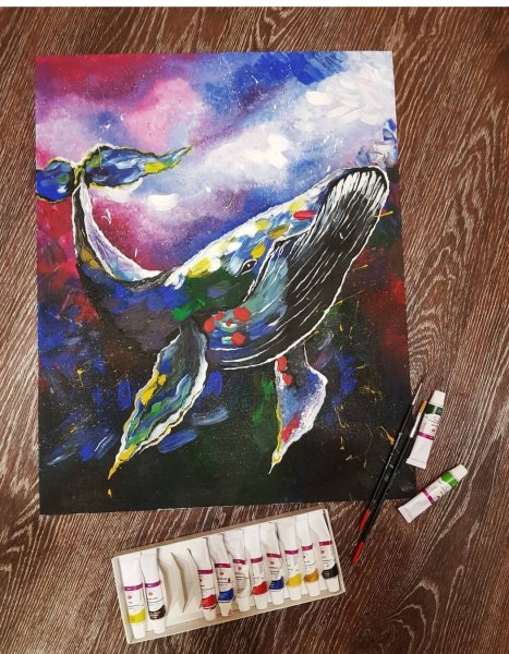 Кит живопись