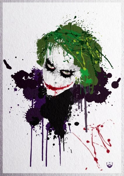Джокер акриловыми красками
