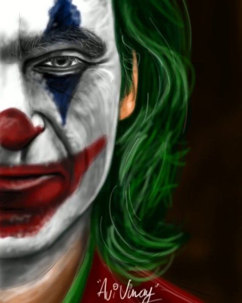 Портрет киногероя Джокер