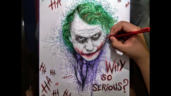 Джокер рисунок художника 2019