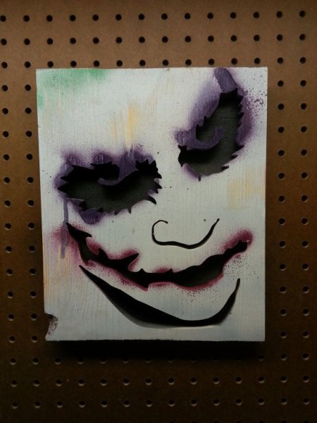 Джокер рисунок красками