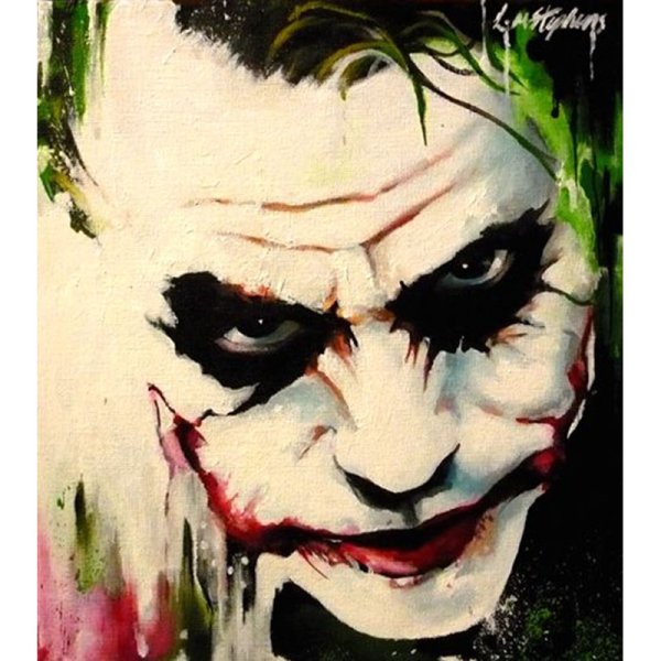 Тату Джокер Хоакин Феникс эскиз