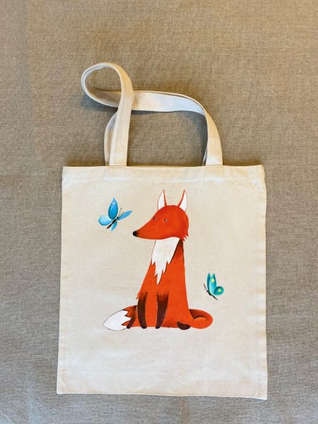 Роспись эко сумок акриловыми красками