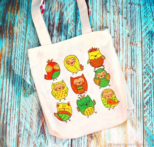 Роспись эко сумок