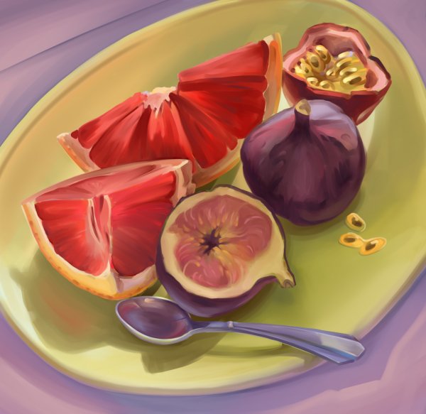 Натюрморт с инжиром