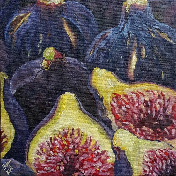 Инжир картина маслом