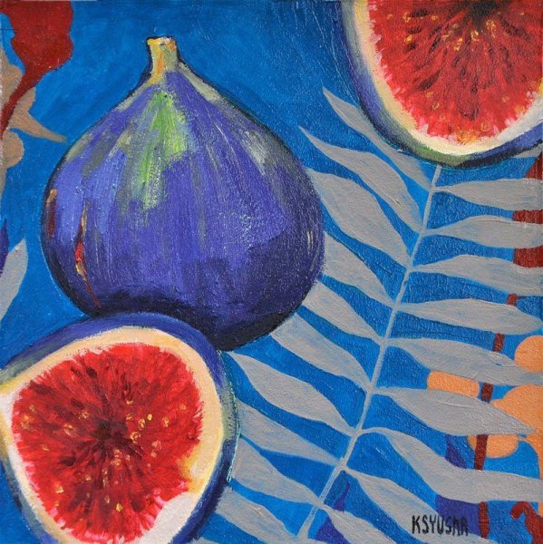 Инжир картина маслом