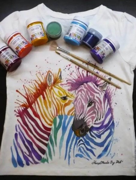 Роспись по ткани акриловыми красками