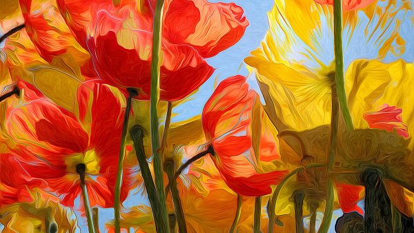 Абстракционизм цветы