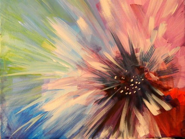 Абстракция акрилом