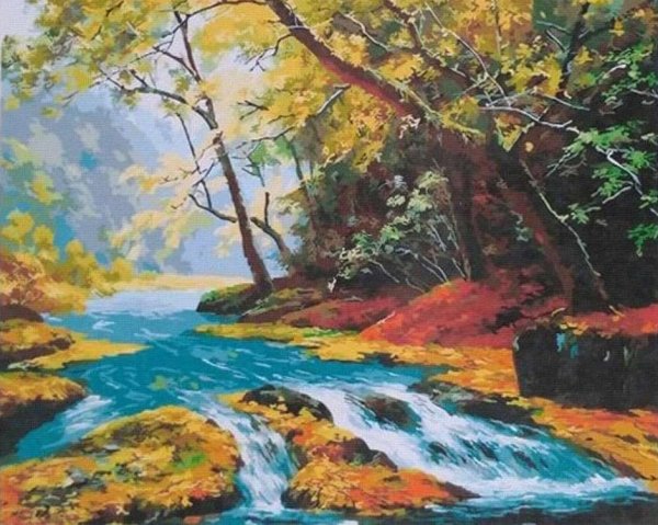 Пейзаж акрилом на холсте