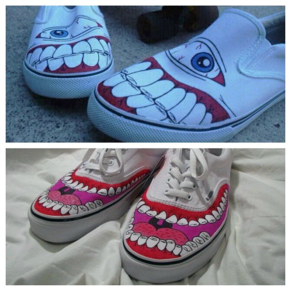 Аэрография на кроссовках