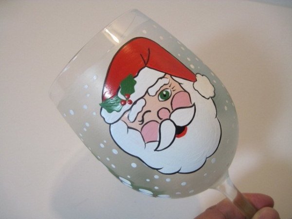 Новый год акриловыми красками