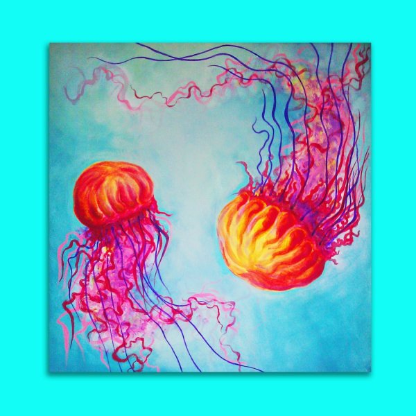 Медуза акрилом