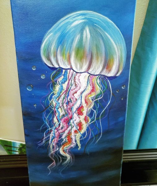 Медуза акрилом