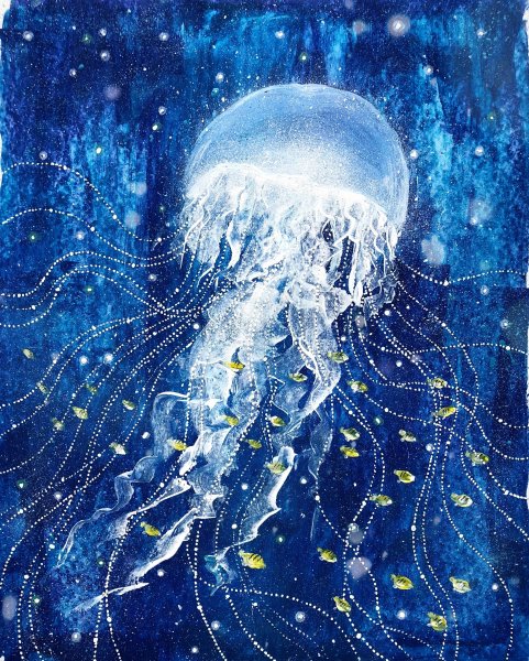 Медуза акрилом