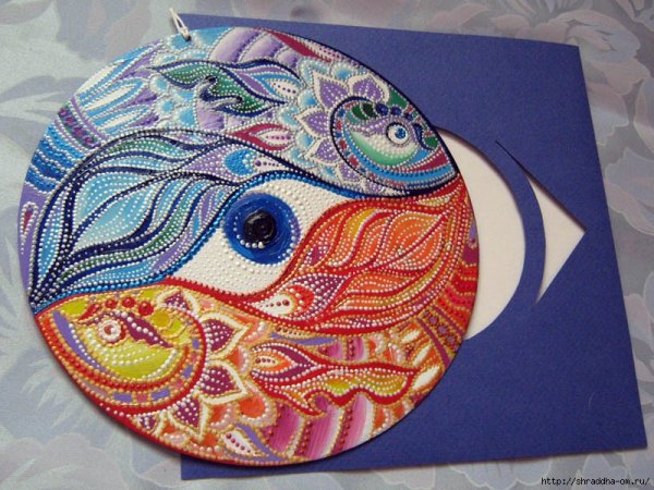 Точечное рисование на дисках