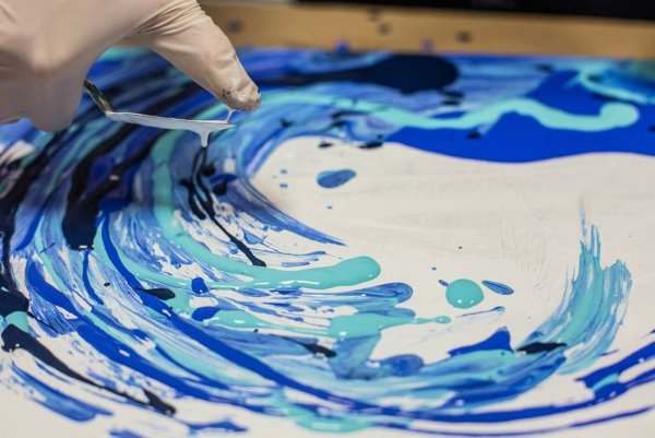 Жидкий акрил картины