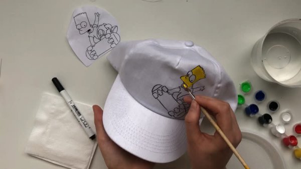Мастер класс по росписи кепок