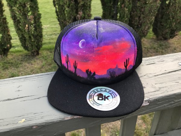 Рисование на кепке