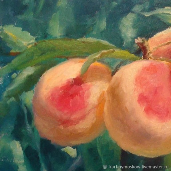 Персики акрилом
