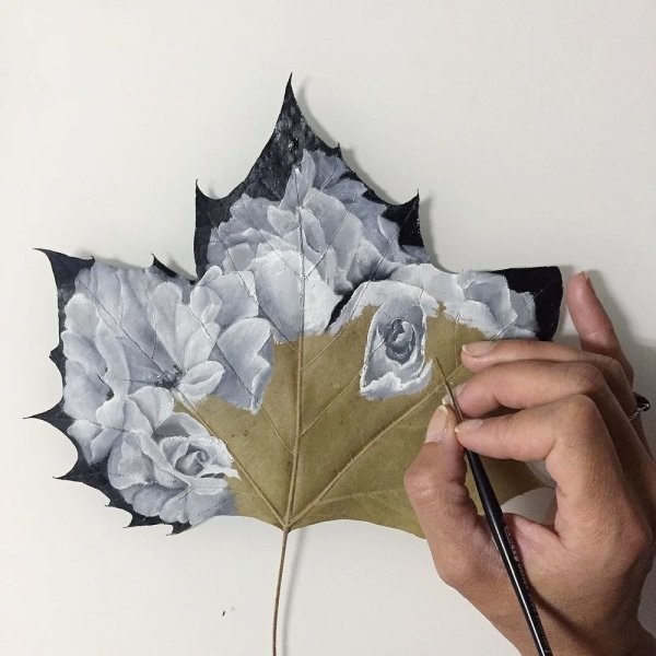 Урало Сибирская роспись листики