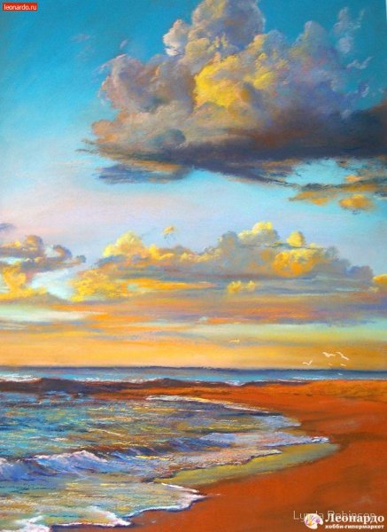 Пейзаж пастелью