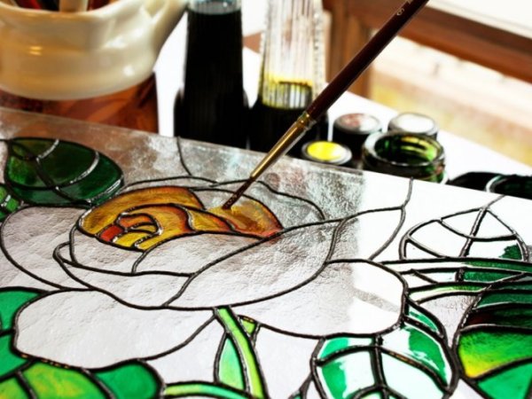 Заливной витраж