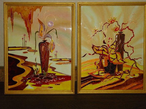 Витражные картины на стекле