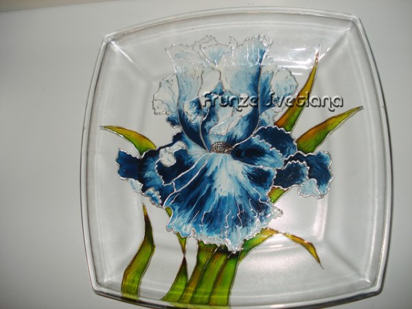 Живопись на стекле прозрачными красками