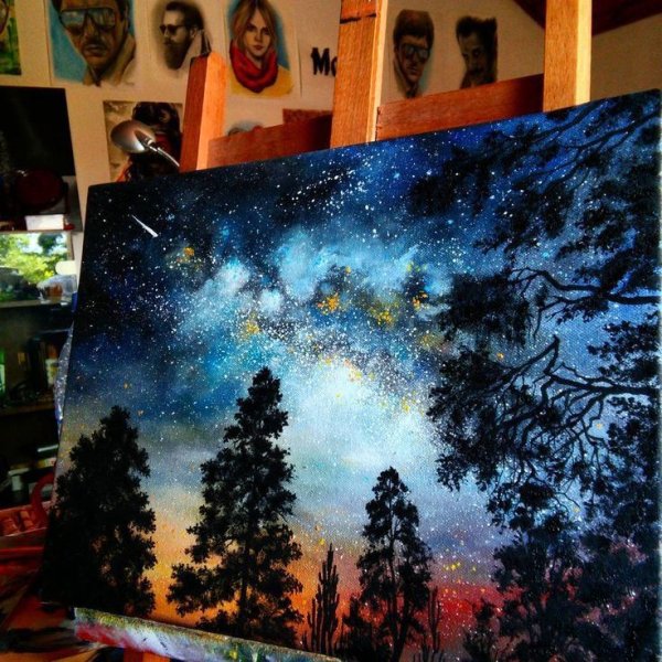 Ночь красками