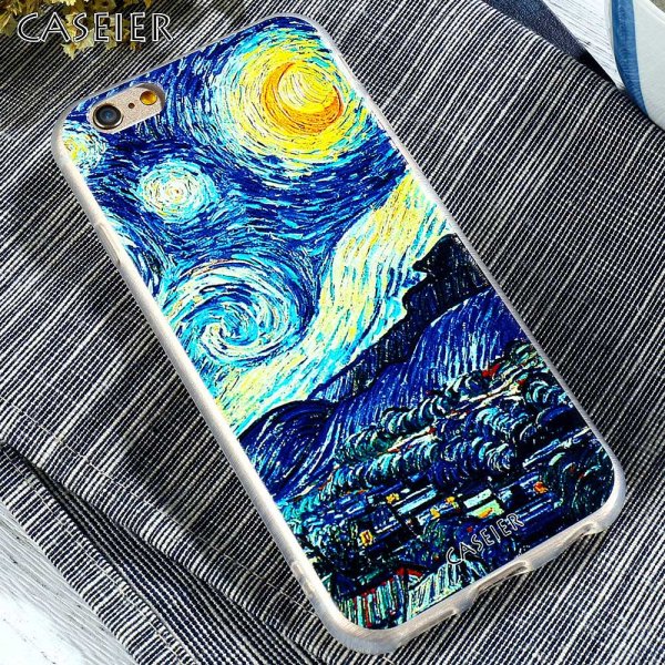 Чехол на самсунг а51 Ван Гог Звездная ночь