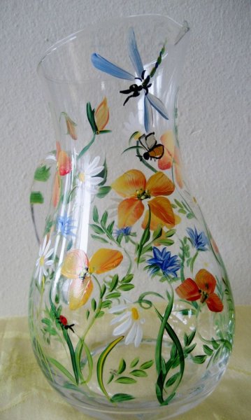 Рисование по стеклу акриловыми красками